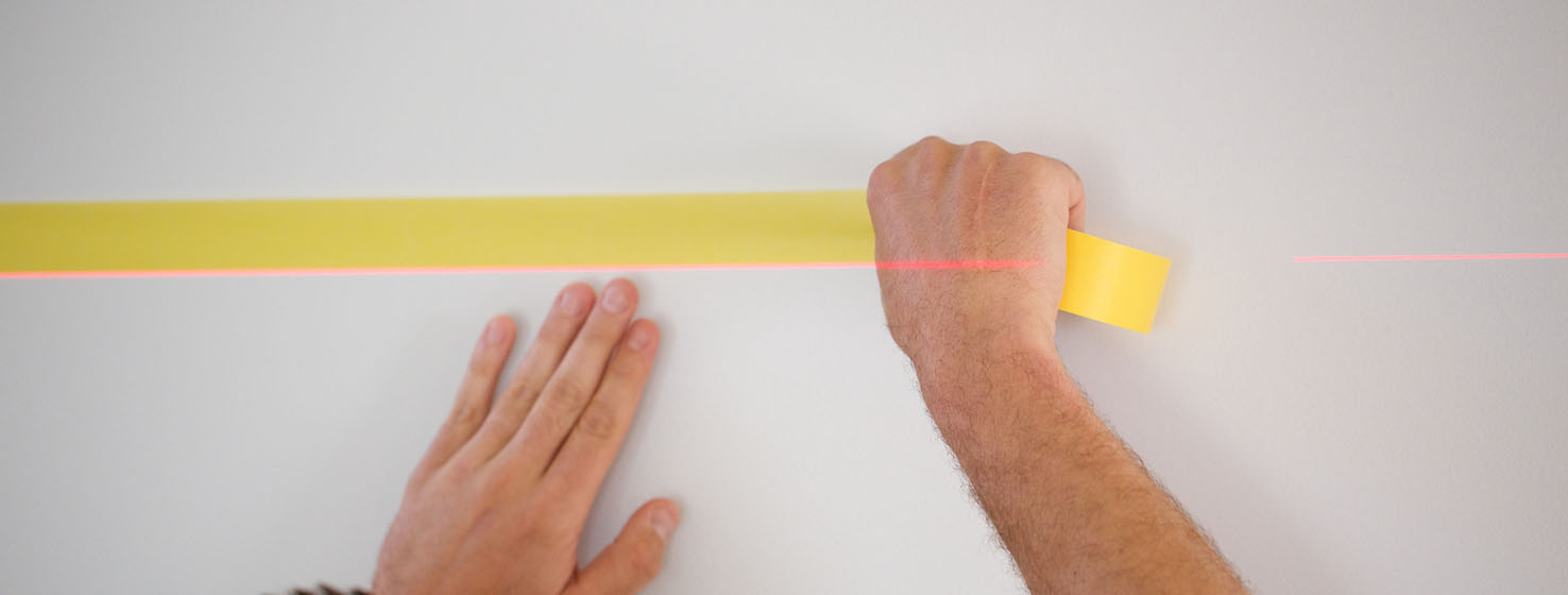 Applying delicate tape